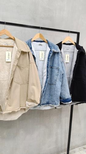 Campera Jean con Corderito Talles Grandes - Miniatura 4