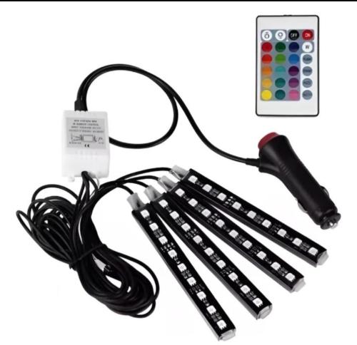 Luz Rgb Tunning para Auto con Control - Miniatura 2