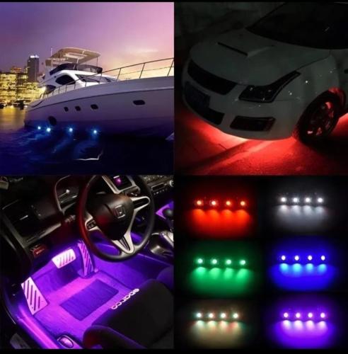 Luz Rgb Tunning para Auto con Control - Miniatura 3