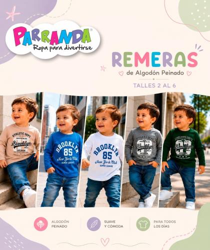 Remeras de Algodón Peinado Bebe - Miniatura 2