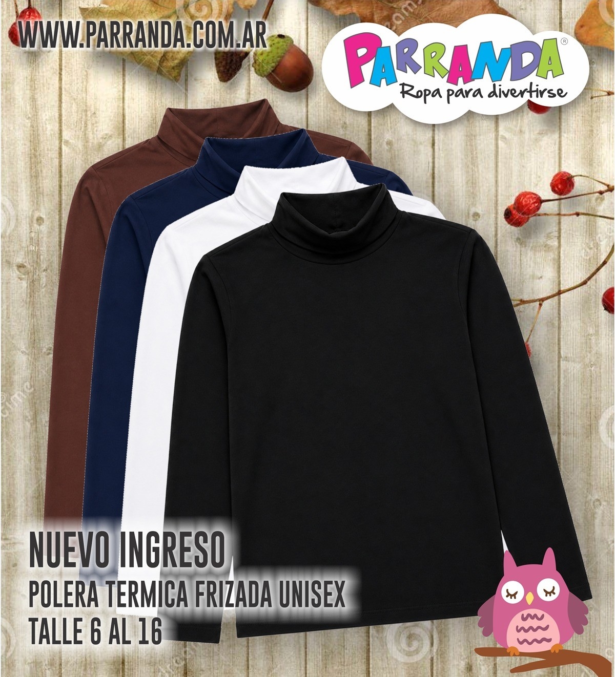 Poleras Termicas Frizadas Niño/niña - Imagen 2