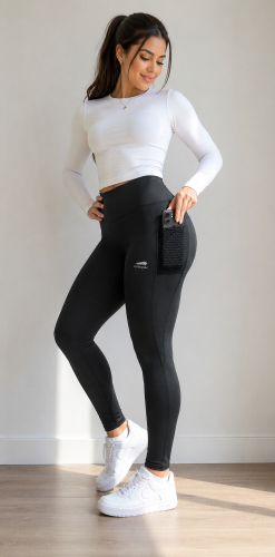 Calza Termico Bolsillo Negro