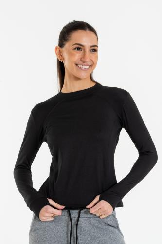 Camiseta Térmica C/pasadedo Negro - Miniatura 3