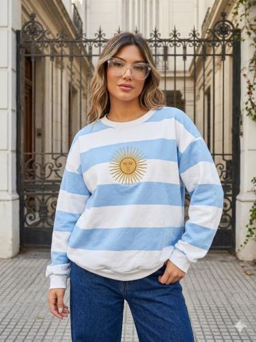 Buzo Frizado y Bordado de Argentina