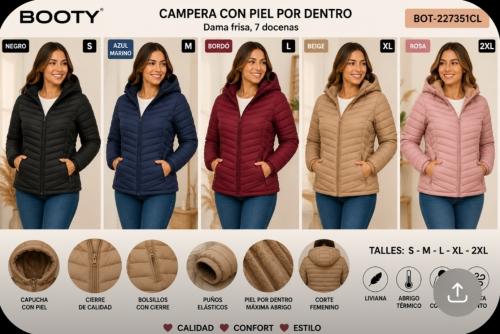 Campera con Piel Booty