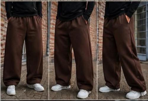 Pantalón Bagui de Hombre Tela Wafle con Piel