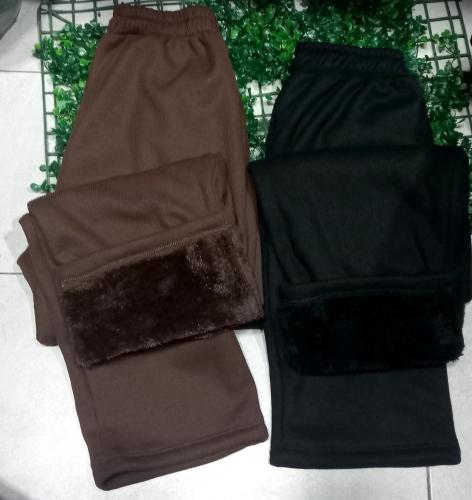 Pantalón Bagui de Hombre Tela Wafle con Piel - Miniatura 4