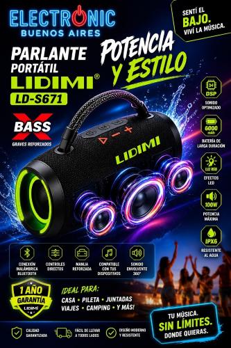 Lidimi Ld-s671 Parlante Bluetooth 100w Potencia Real!!