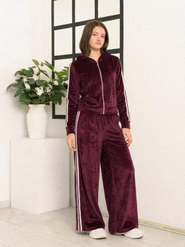 Conjunto Campera Nena Corderoy con Plush Líneas 8/10/12/14
