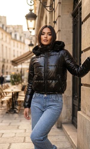 Campera Puffer Metalizado