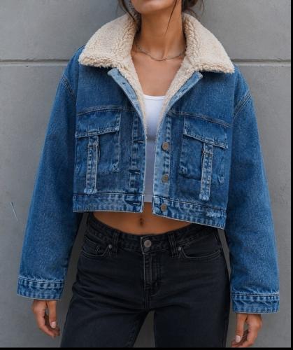 Campera Corderito Cargo