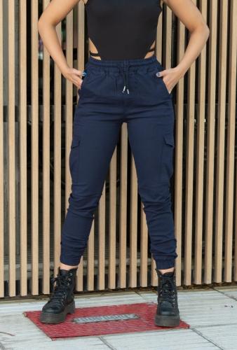 Jogger Cargo Elaztizado Azul