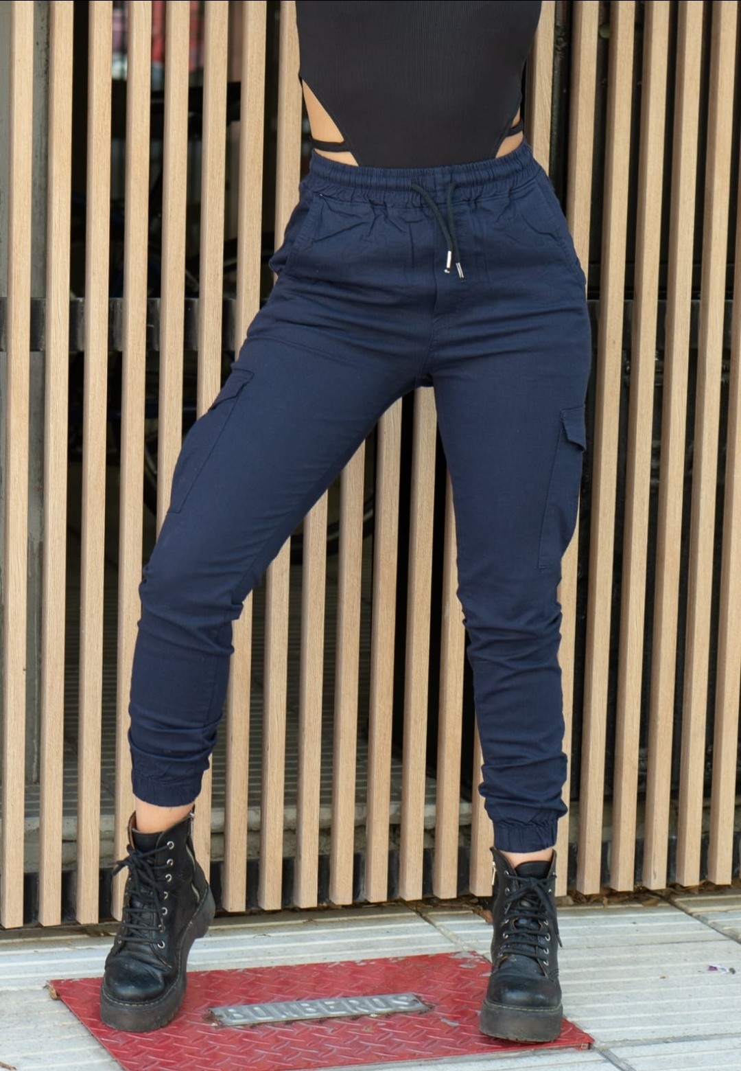 Jogger Cargo Elaztizado Azul - Imagen 6