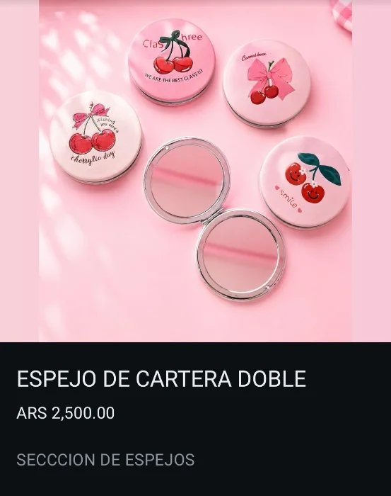 Espejo de Cartera Doble