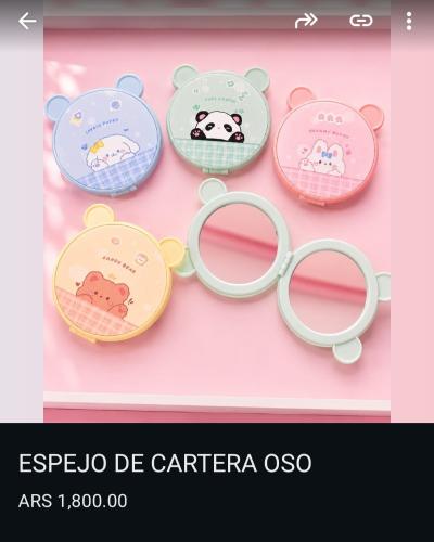 Espejo Osito Doble