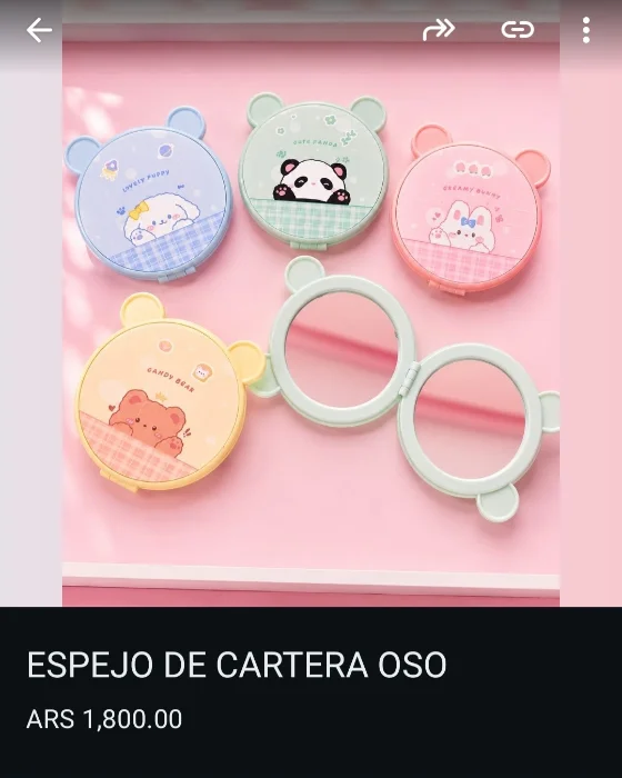 Espejo Osito Doble