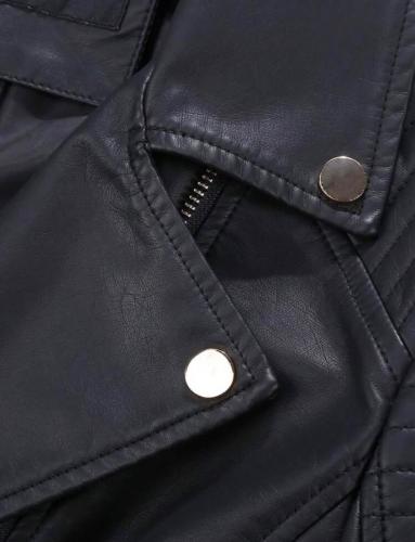 Chaqueta Motoquera Ecocuero Importado Talles 3xl 4xl 5xl 6xl - Miniatura 2