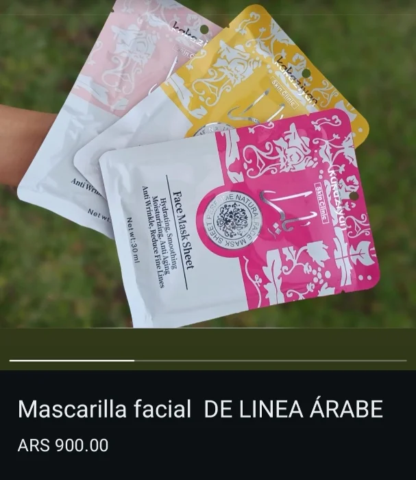 Mascarilla Facial Arabe