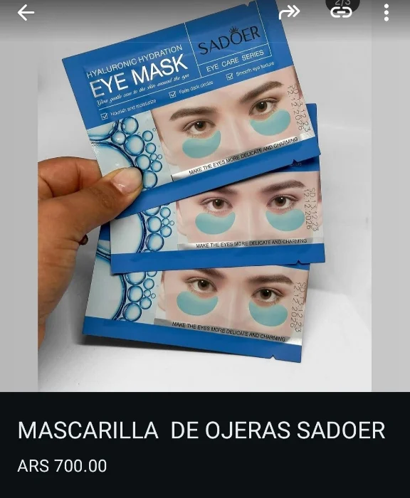 Mascarilla para Ojeras