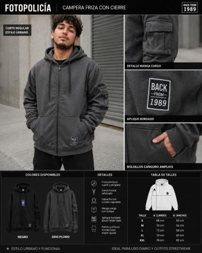 Campera Deportiva Frisada