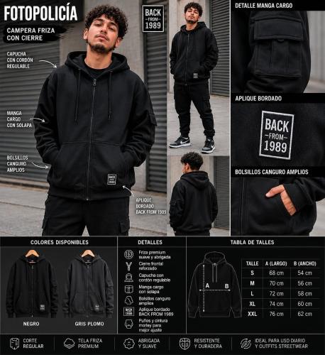 Campera Deportiva Frisada