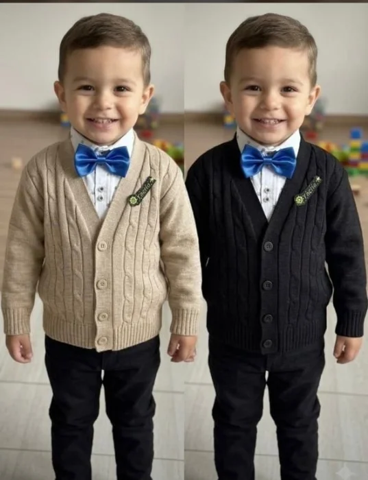 Cardigan de Bebe Trensado