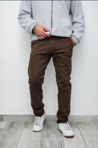 Pantalon Corte Chino Chocolate
