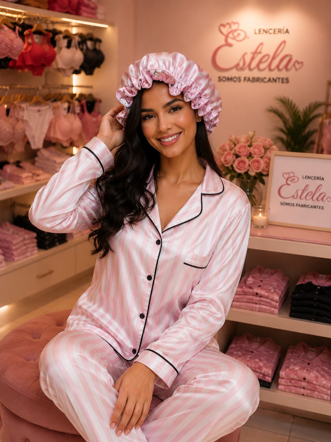 Pijamas de Victoria ' Secret S al Xxxl Calidad Premium Raso Importado - Imagen 2