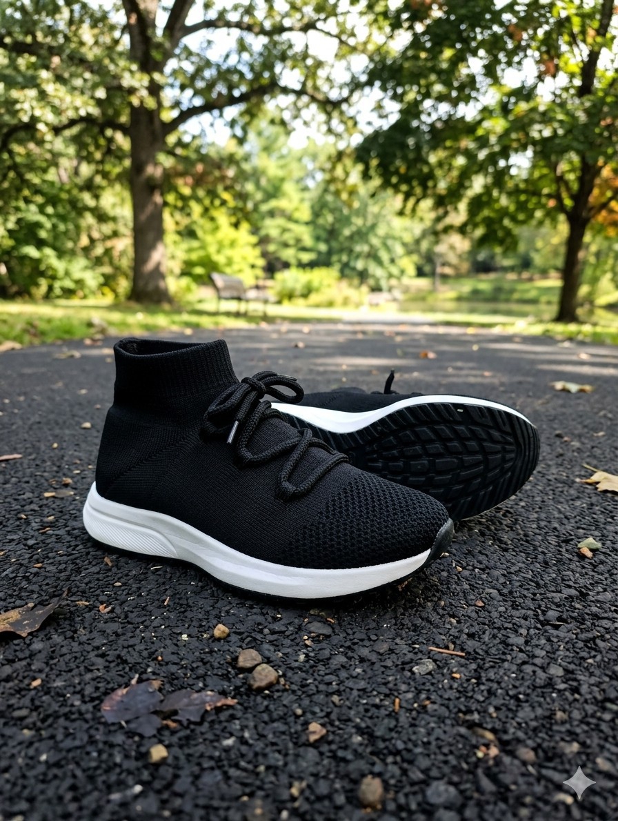 Zapatillas Elastizadas Botitas con Cordones - Imagen 3