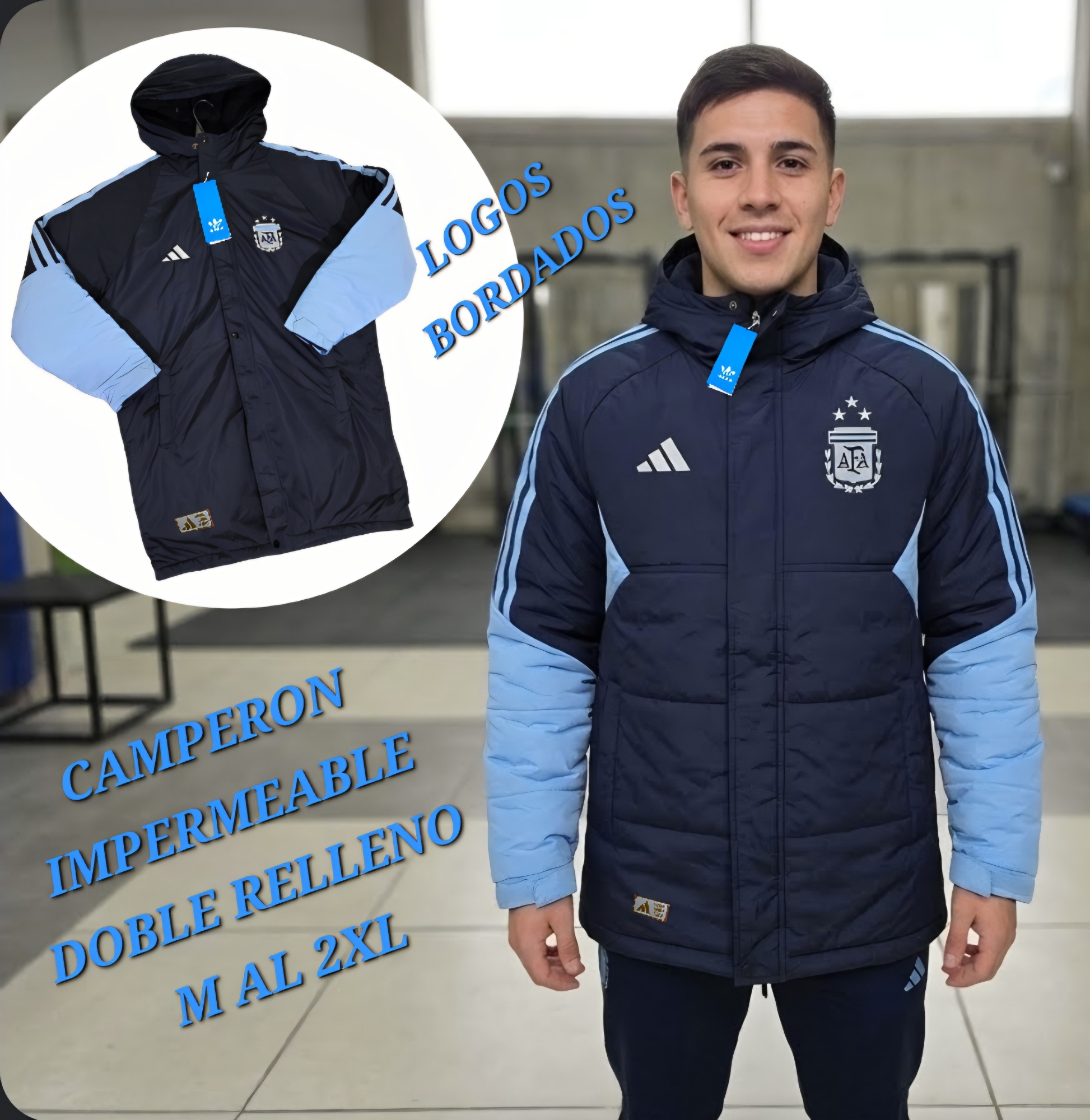 Camperon Afa Argentina Bordado - Imagen 1
