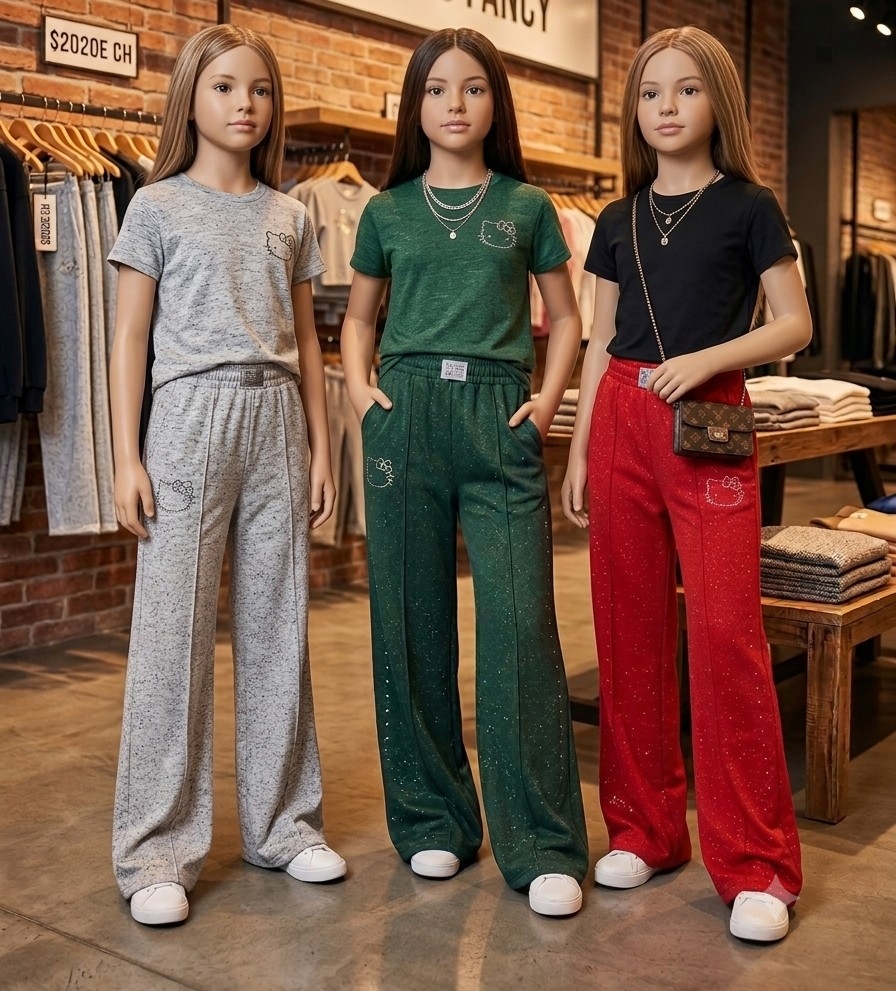 Pantalones Palazzos Niña - Imagen 2