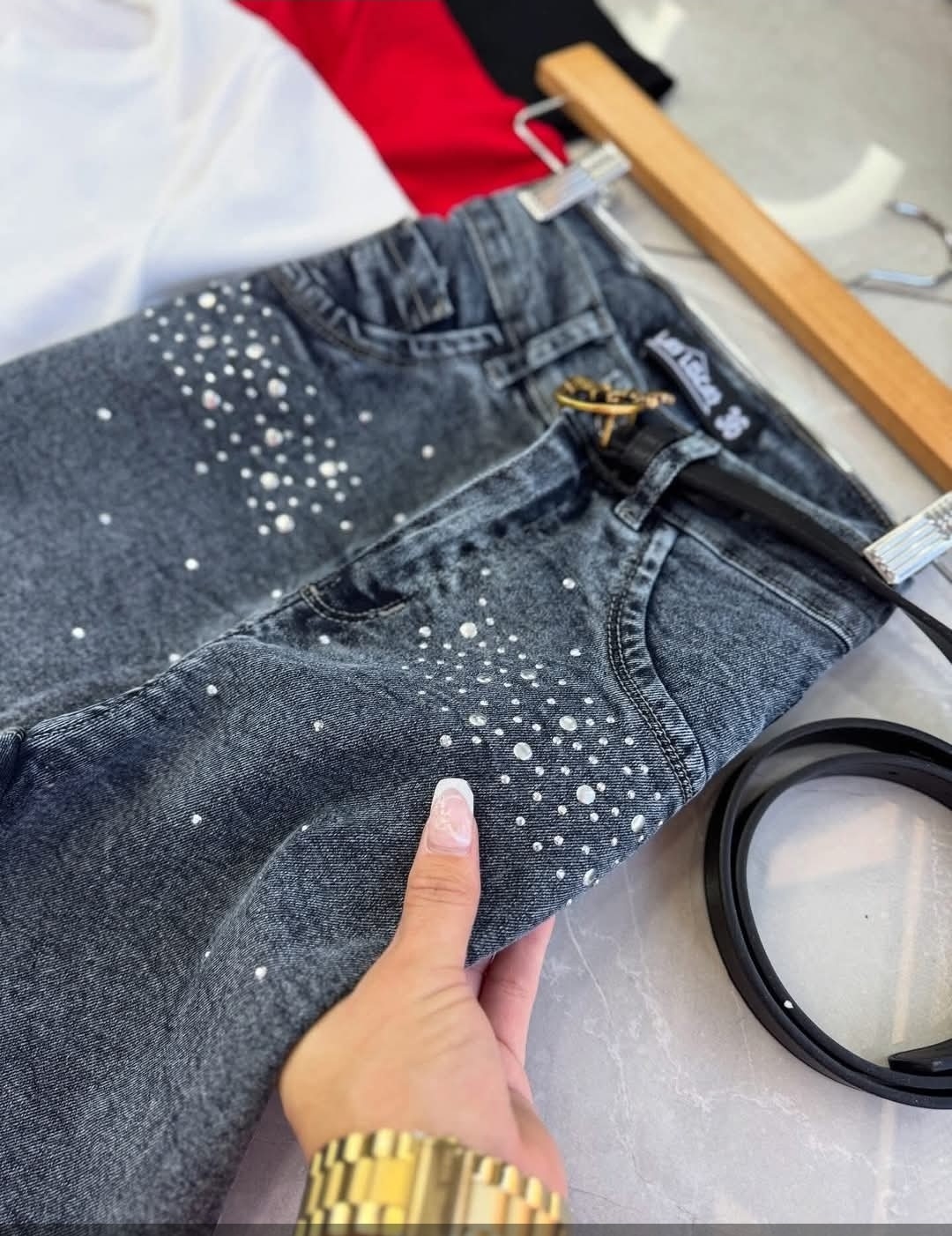 Jeans con Strass - Imagen 2