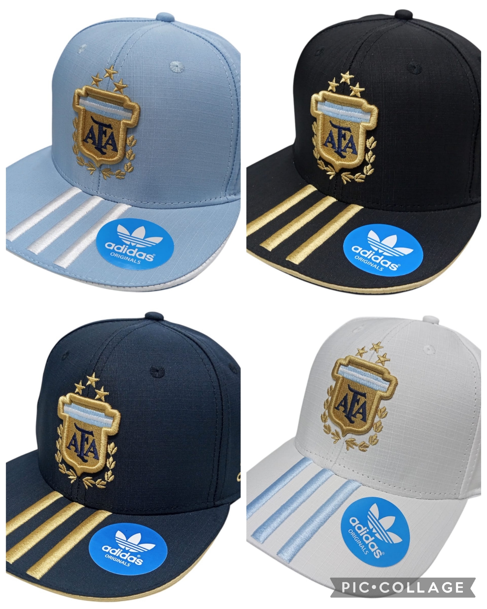 Gorras Afa Argentina Curvas y Planas Premium Mundial Surtdo Libre Elección Más 700art - Imagen 6