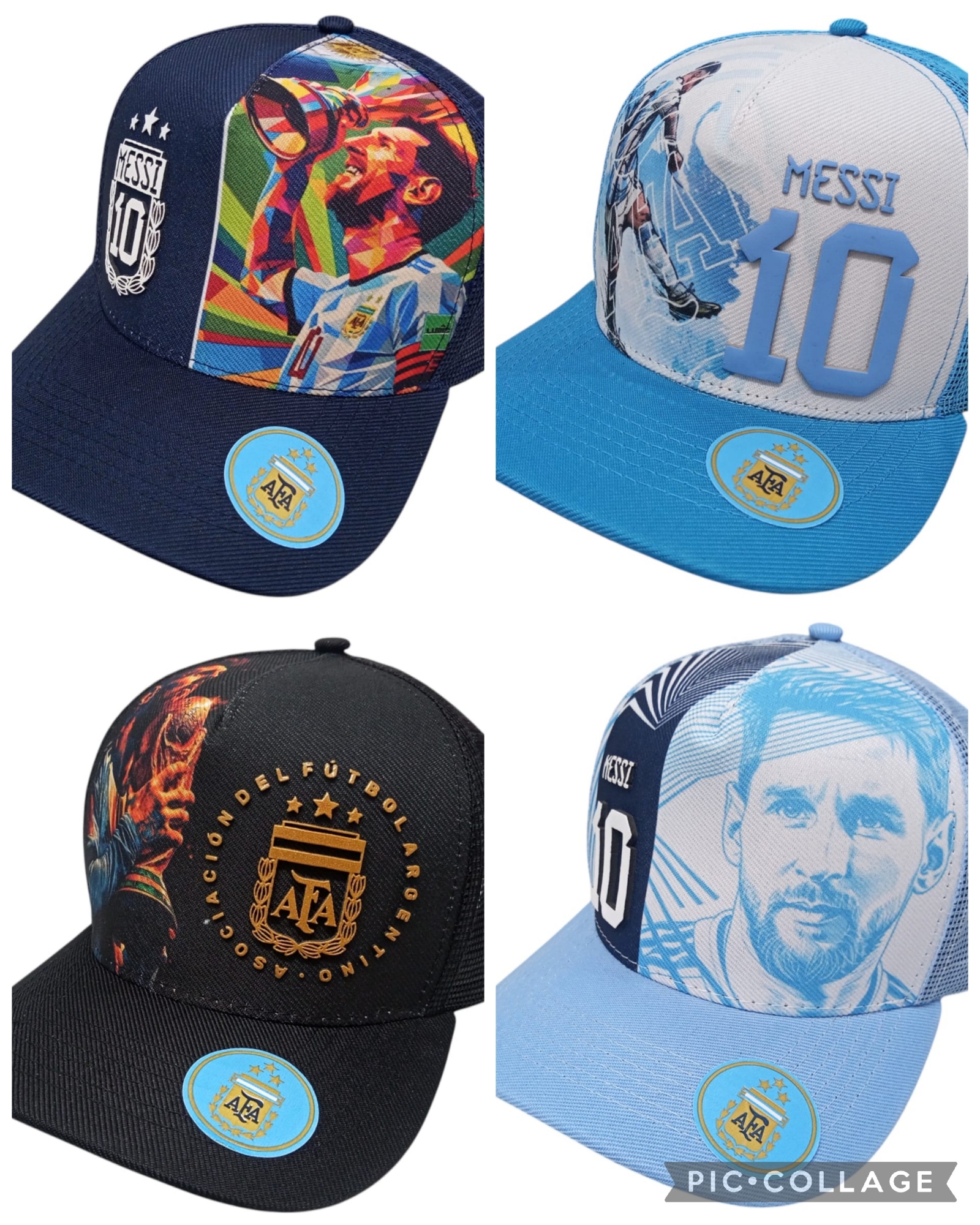 Gorras Afa Argentina Curvas y Planas Premium Mundial.
surtido a Libre Elección 700art - Imagen 6