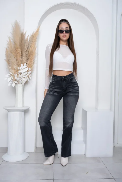 Jeans Wide Leg Elastizado