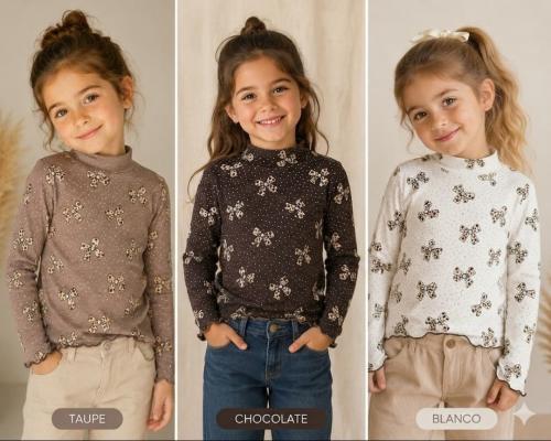 Poleras Nena con Strass de Modal Soft