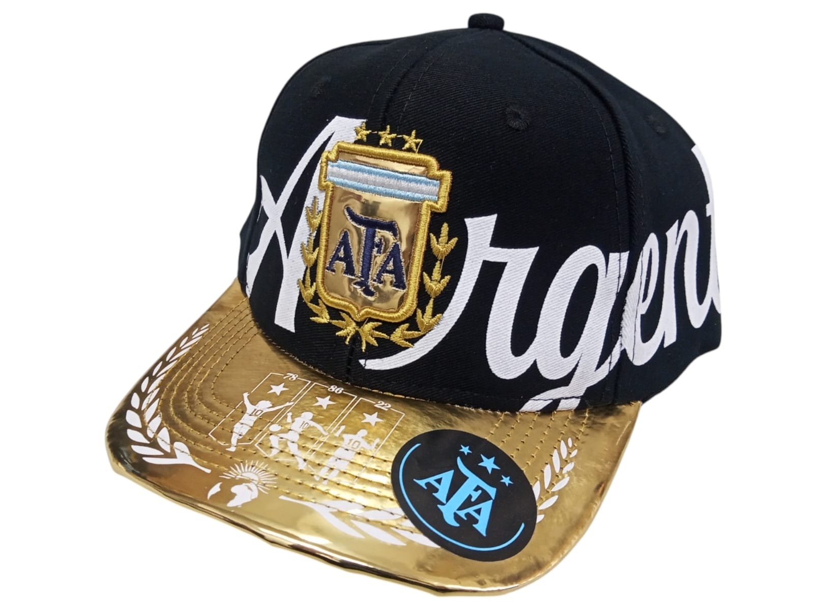 Gorras Afa Argentina Curvas y Planas Premium Mundial.libre Elección Más de 700 Art - Imagen 3