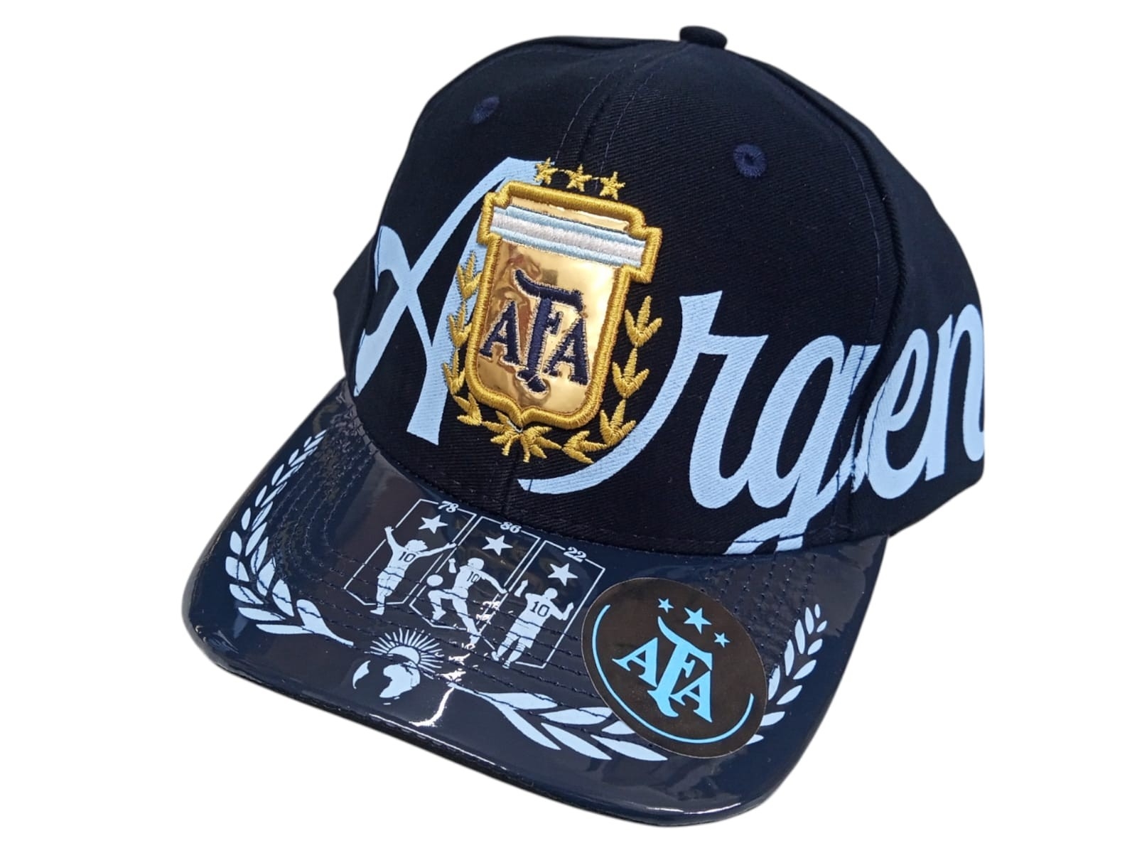 Gorras Afa Argentina Curvas y Planas Premium Mundial Surtido a Libre Elección 700 Art - Imagen 4