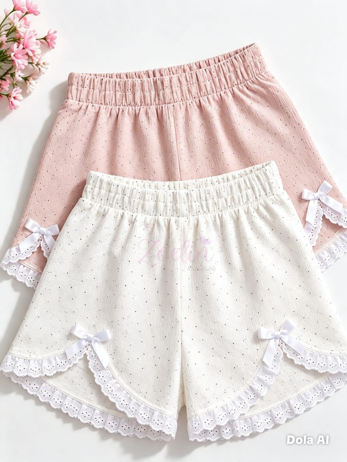 Short Coquette Hawaii con Broderi Elastizado - Imagen 2
