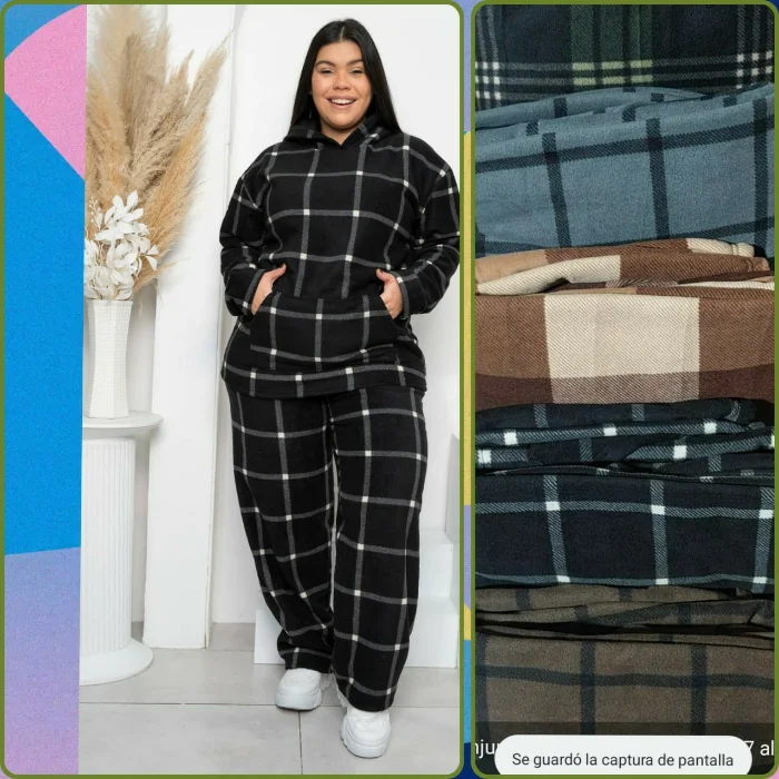 Conjunto de Polar Cuadrille C/ Piel  Especial