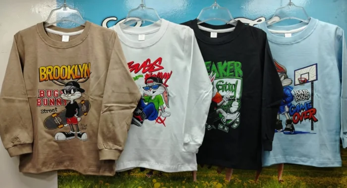 Remera de Algodón Jersey Peinado