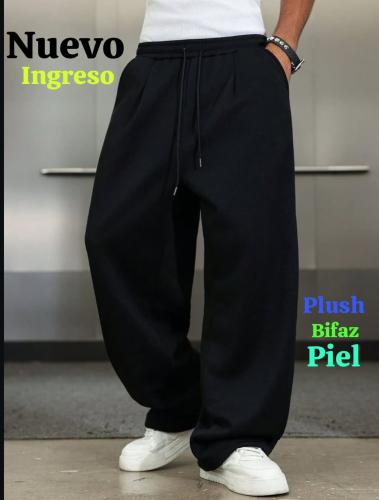 Baggy Plush con Piel