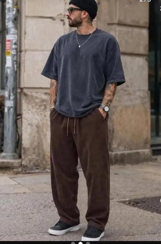 Baggy Plush con Piel