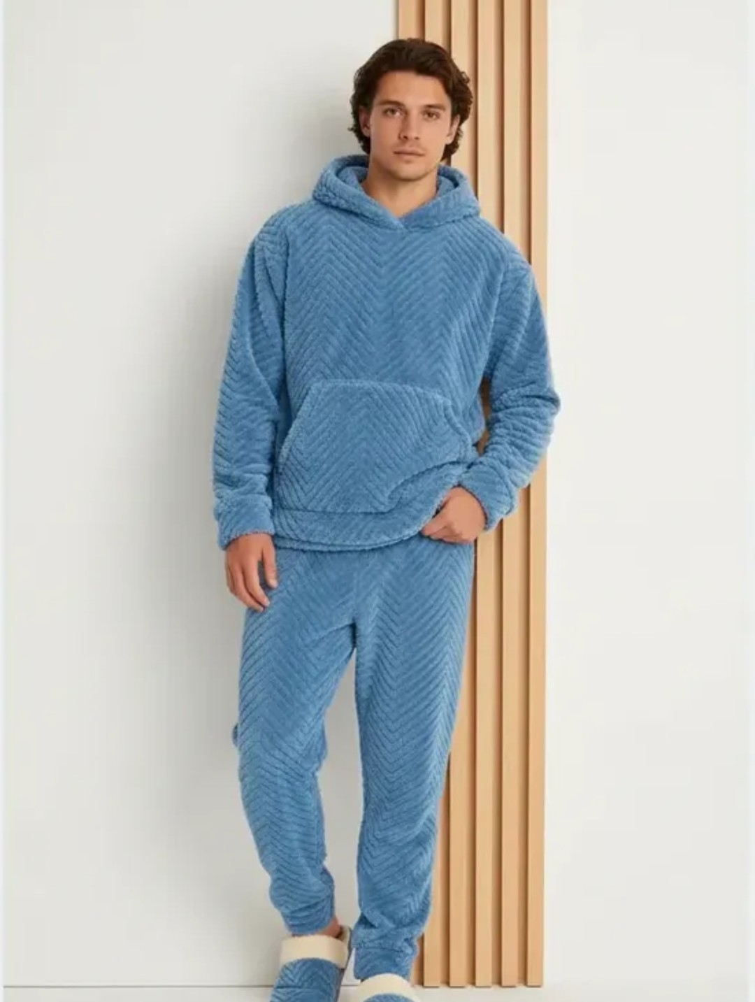 Pijama con Capucha y Bolsillo - Imagen 3