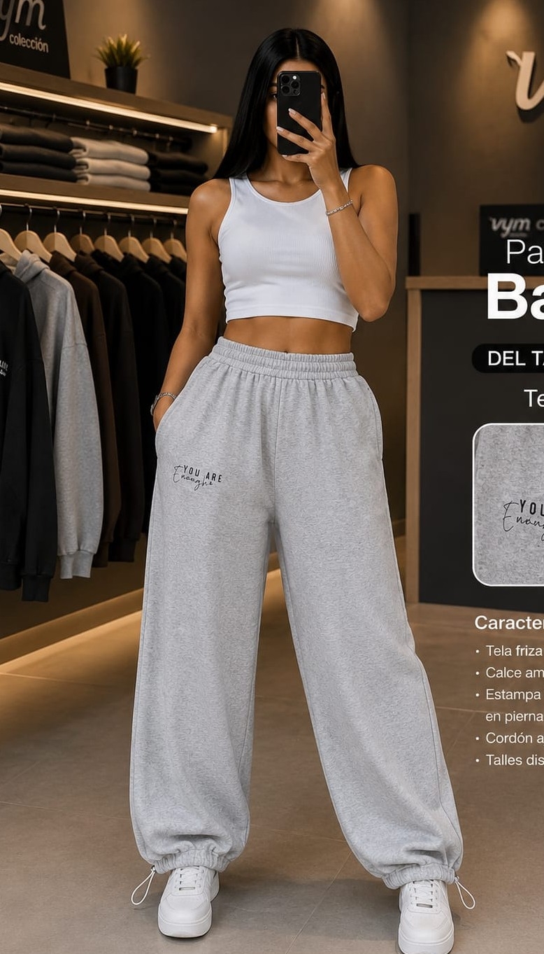 Pantalón Bagui Estampado - Imagen 3