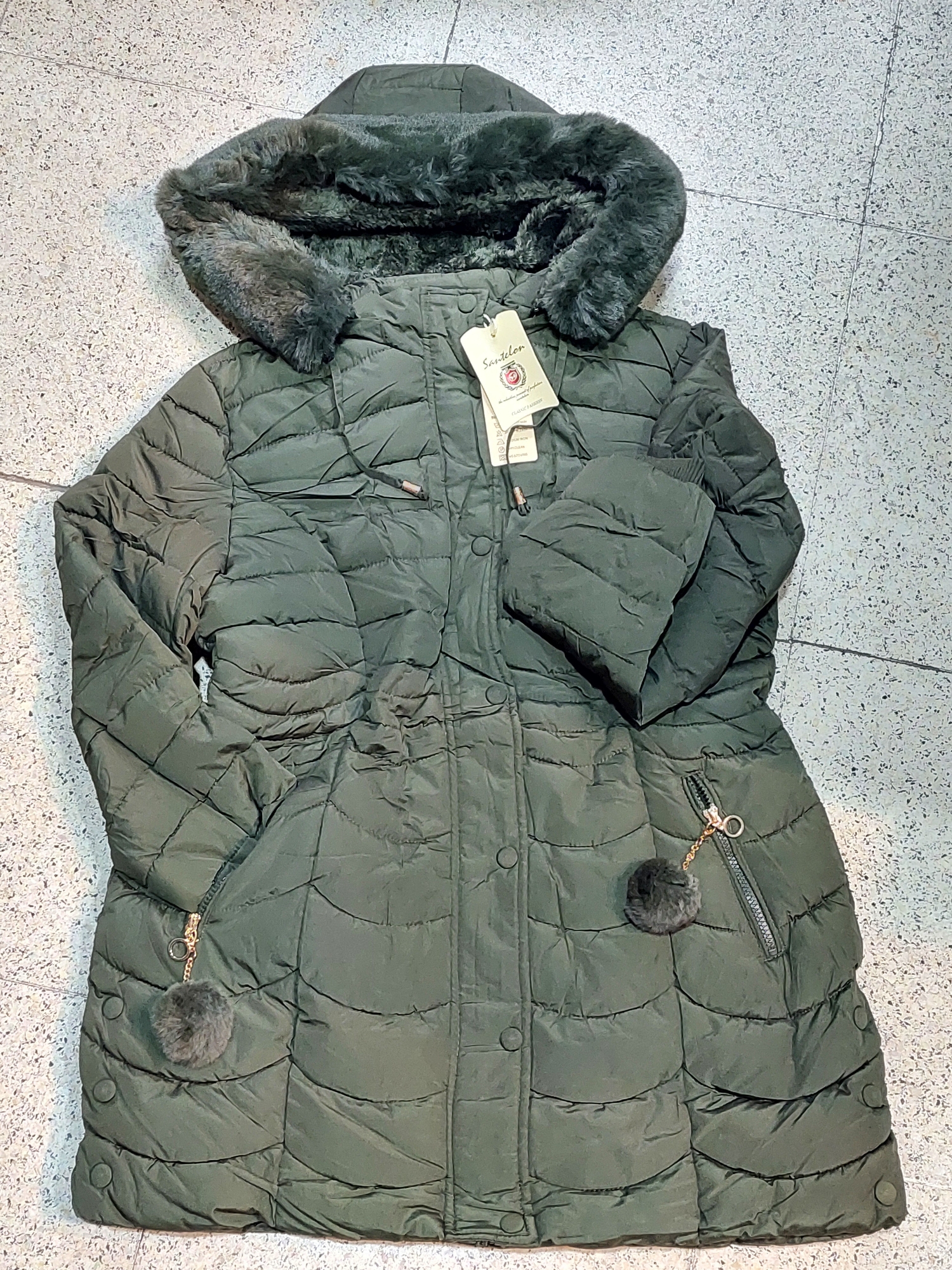 Campera Larga C/piel T. Esp - Imagen 2