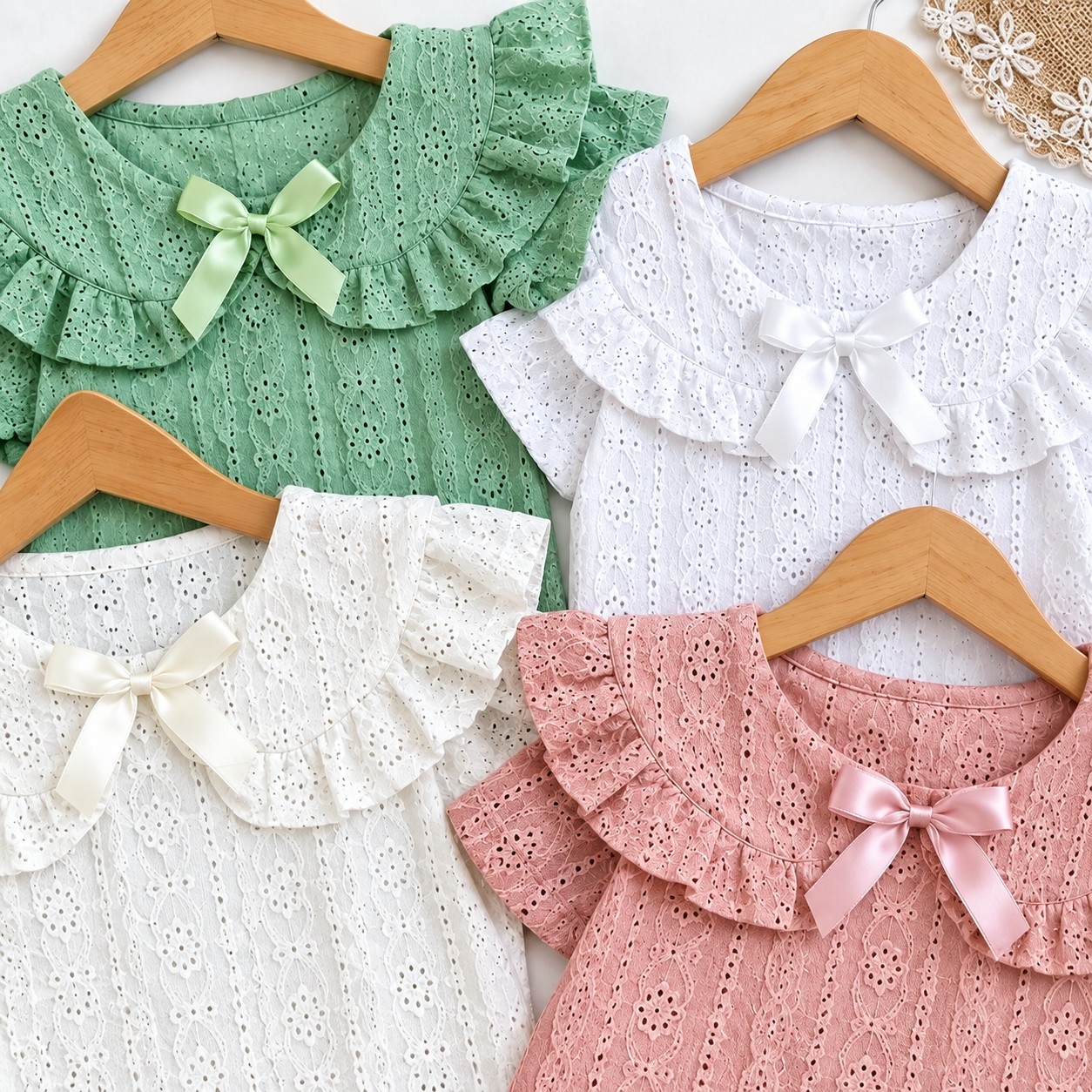 Blusa Broderi Bordado Elastizado Nena - Imagen 2