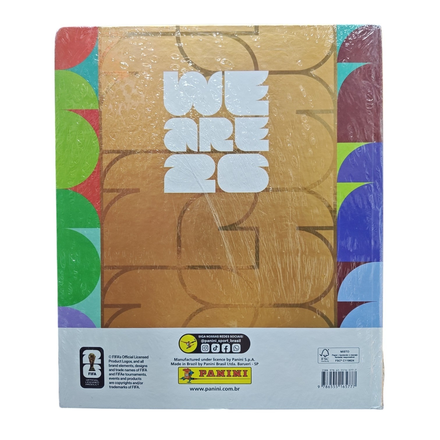 Álbum Tapa Dura Dorado Mundial 2026 Panini Brasil - Imagen 3