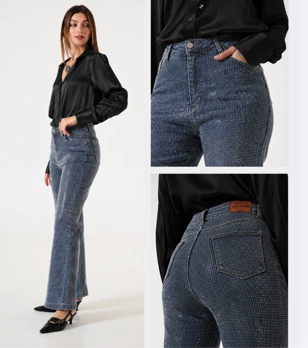 Jeans Elastizado con Strass - Imagen 2