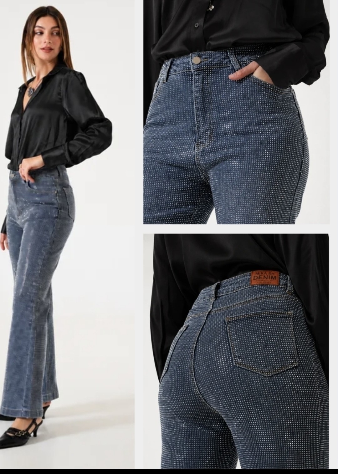 Jeans Elastizado con Strass - Imagen 3